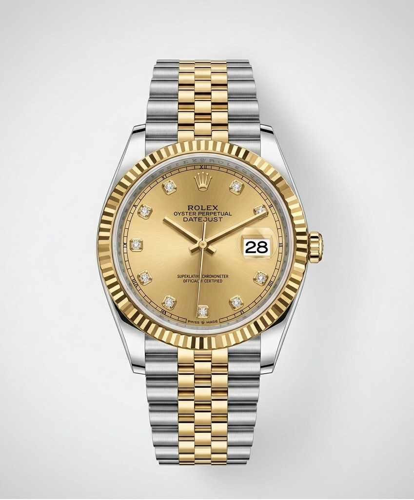 Rolex Datejust  – Two-Tone Golden Dial (Champagne Roman Dial)