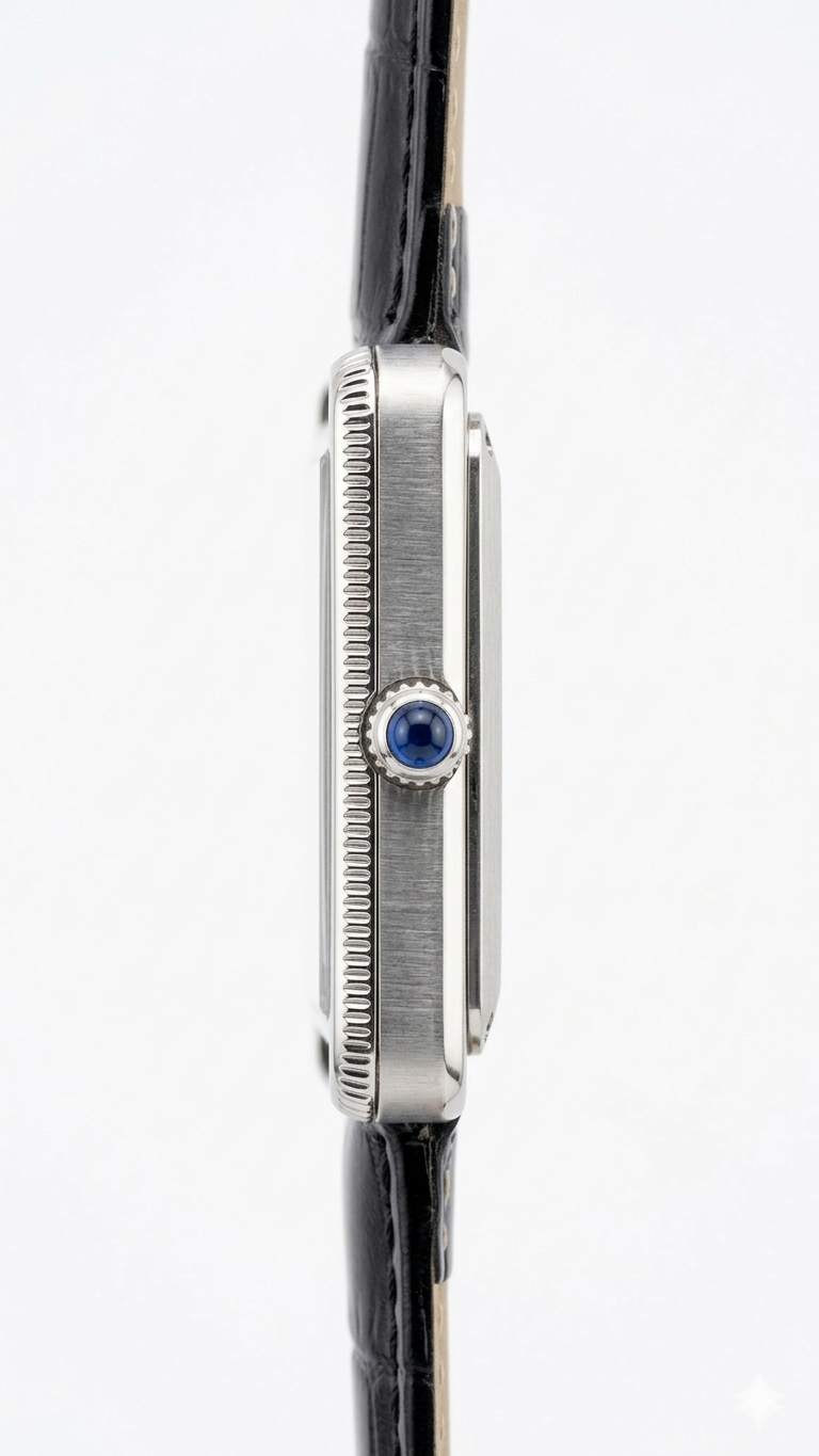 Timeless Classic Tank Style Watch – Black Leather Edition