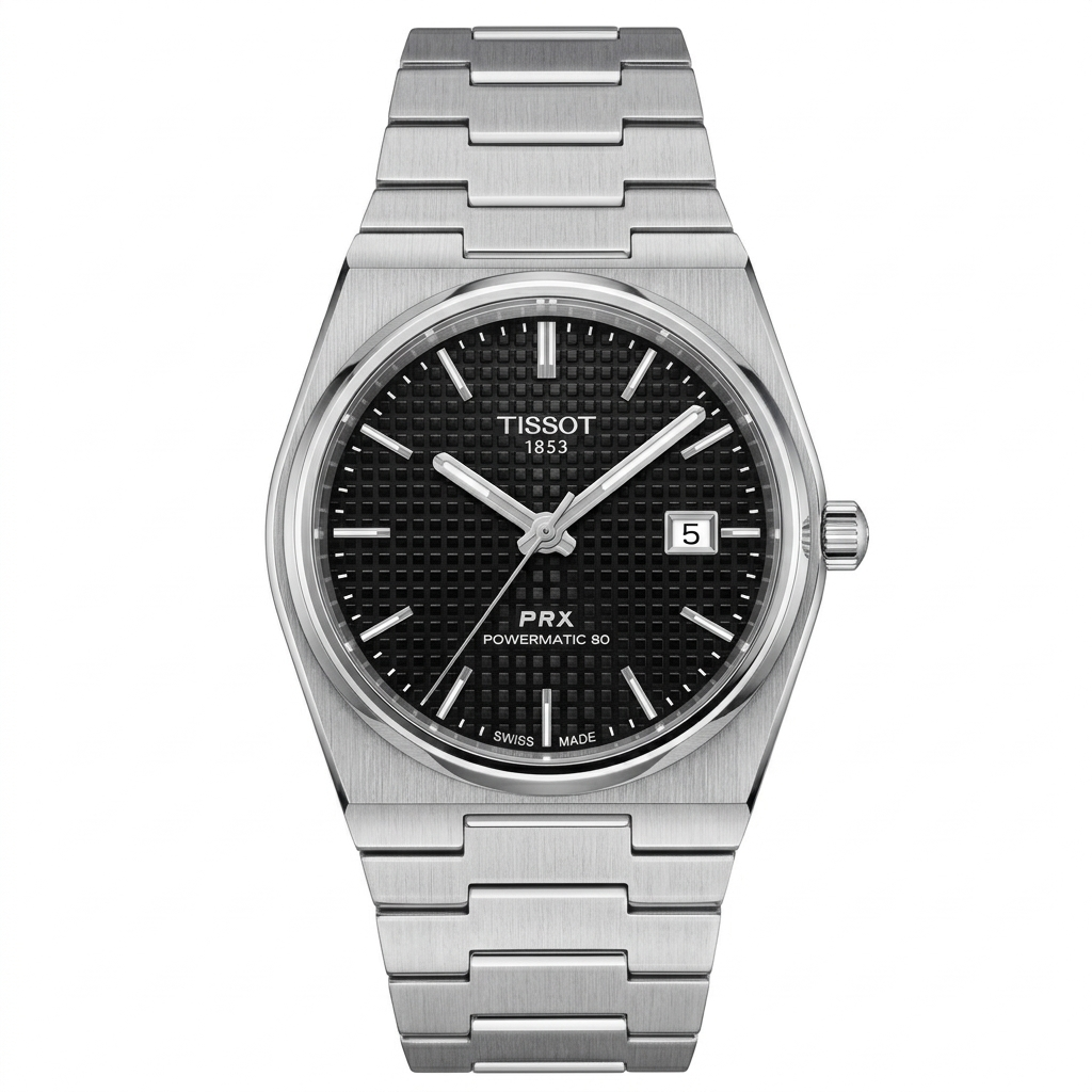 Premium Stainless Steel Black Dial Tissot